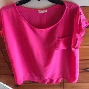 Cute bright pink blouse! Hardly worn.